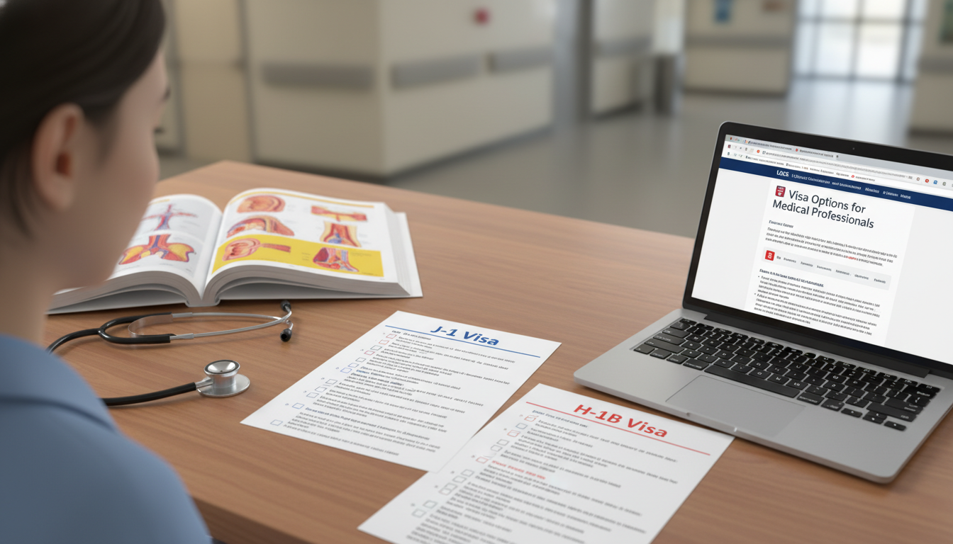 ENT residency applicant comparing J-1 and H-1B visa pathways - ENT residency for Visa Navigation for Residency in Otolaryngol