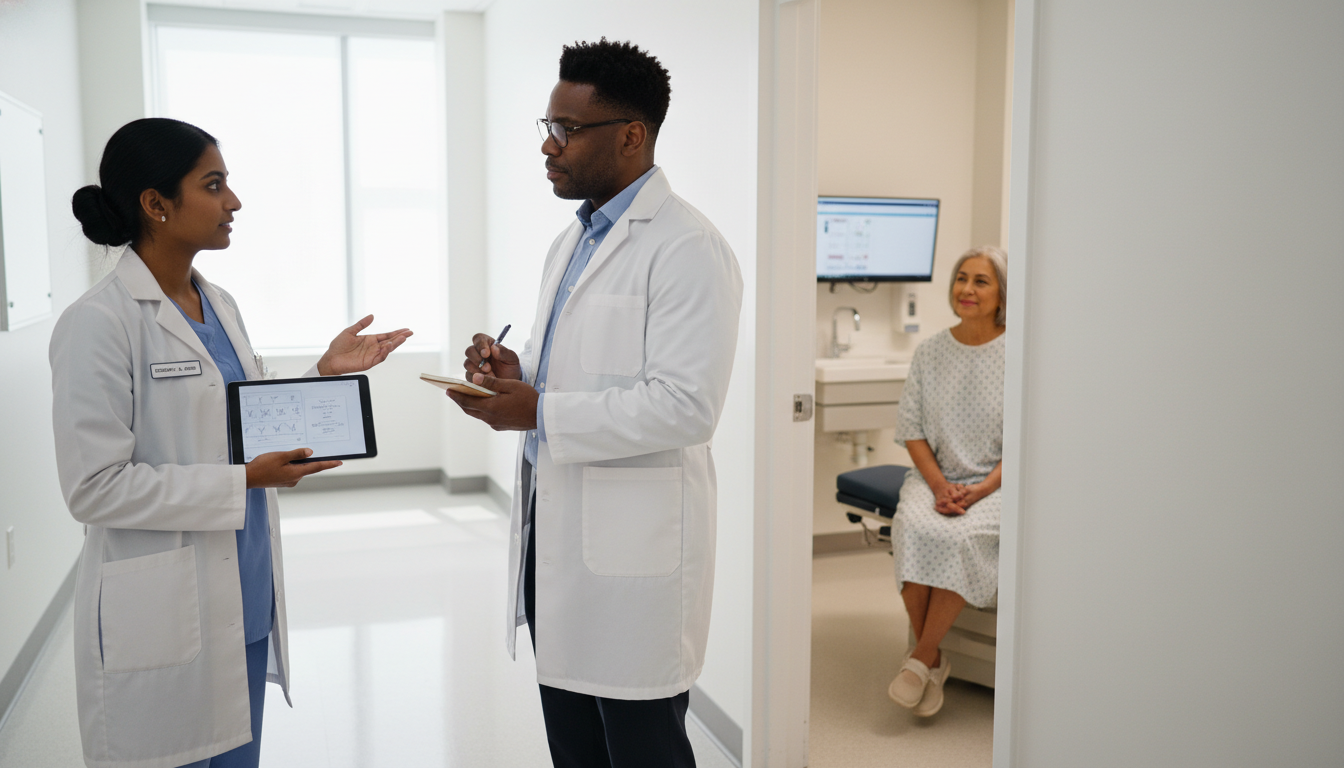 Medical student communicating with patient and preceptor in family medicine clinic Medical student communicating with patient and preceptor in family medicine clinic - family medicine residency for Excelling