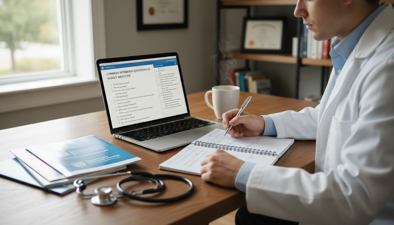 Medical student preparing for a residency interview Medical student preparing for a residency interview - family medicine residency for Common Interview Questions in Family Medi