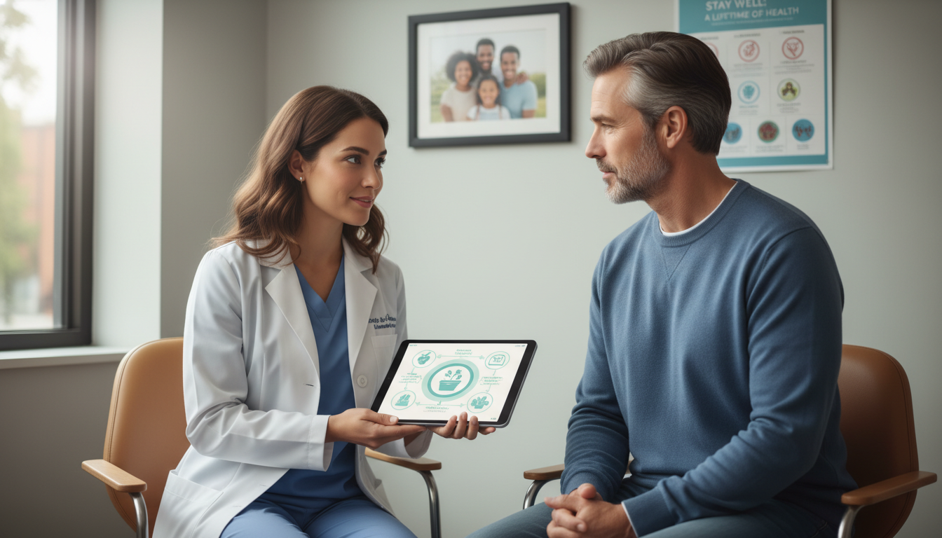 Family medicine resident counseling a patient in clinic Family medicine resident counseling a patient in clinic - family medicine residency for Common Interview Questions in Family