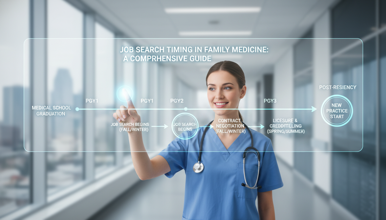 Timeline for job search in family medicine residency Timeline for job search in family medicine residency - family medicine residency for Job Search Timing in Family Medicine: A