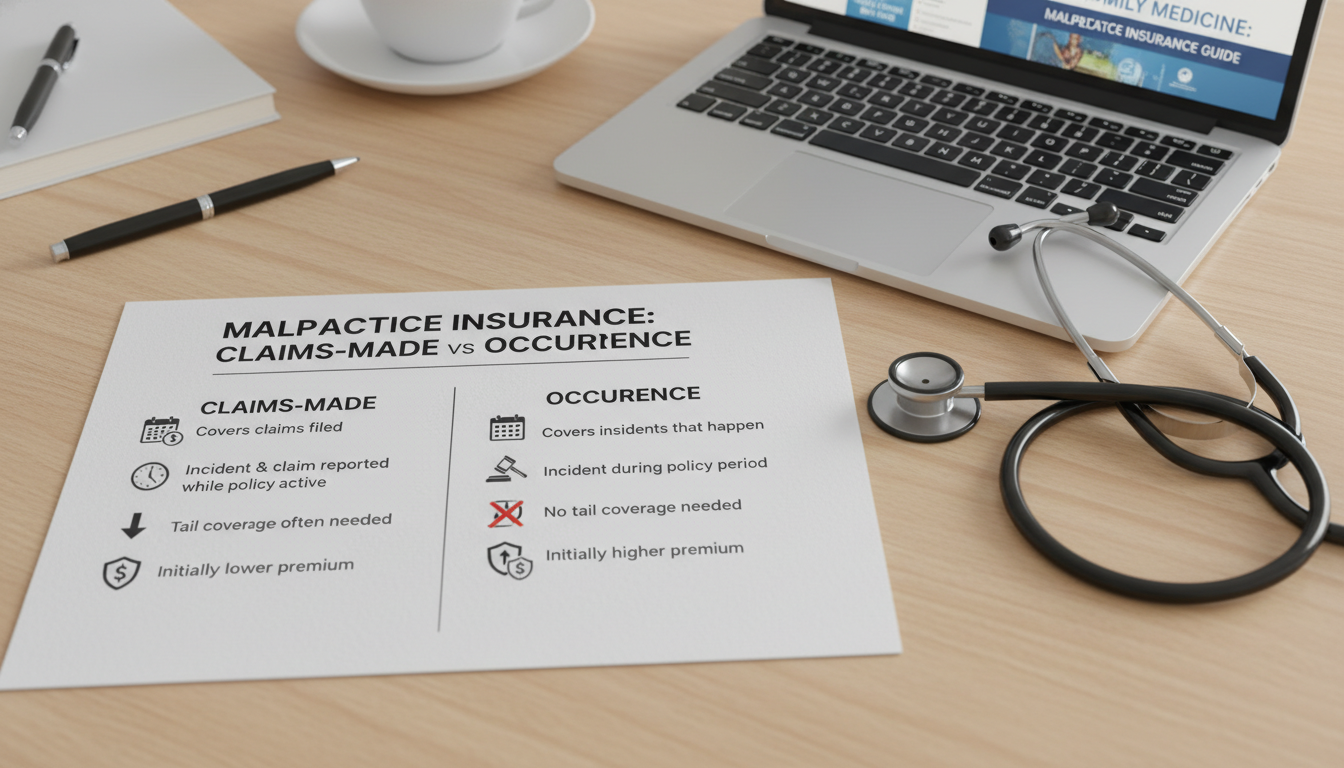 Comparison of claims-made and occurrence malpractice insurance policies Comparison of claims-made and occurrence malpractice insurance policies - family medicine residency for Malpractice Insurance