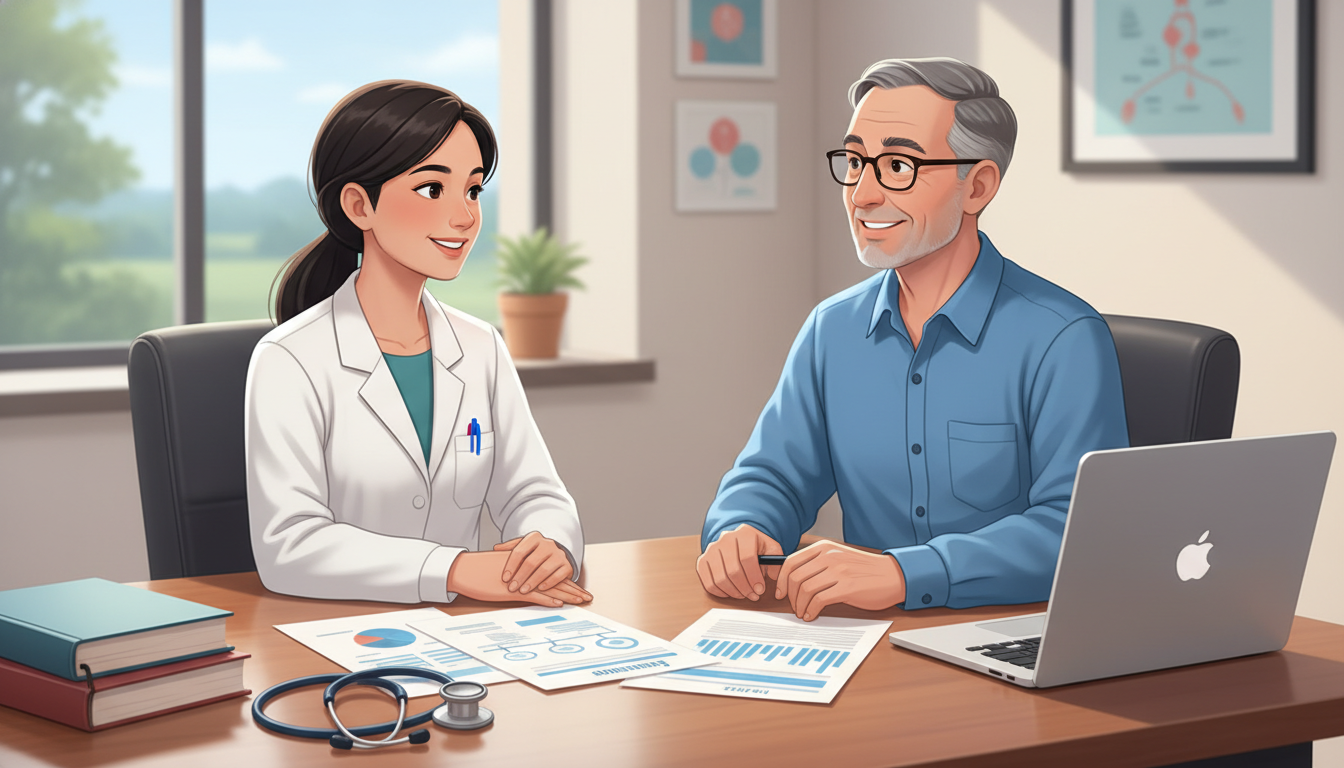 Family medicine resident meeting with a mentor in a clinic office - family medicine residency for Networking in Medicine in F