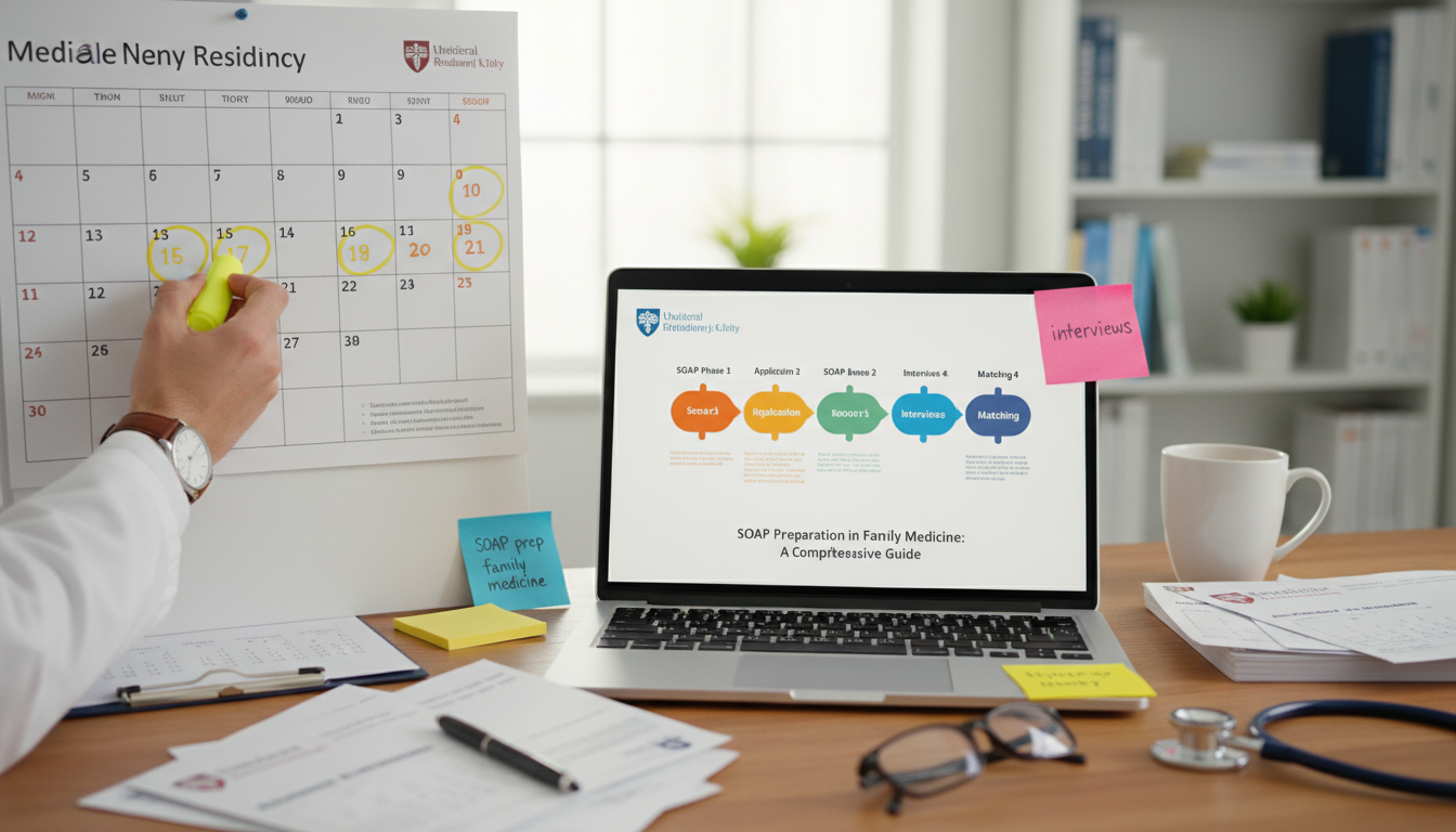 Timeline planning for SOAP week - family medicine residency for SOAP Preparation in Family Medicine: A Comprehensive Guide