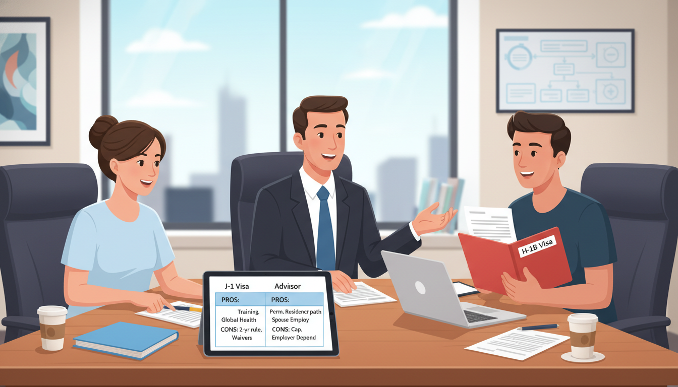 Comparison of J-1 and H-1B visa options for family medicine residents Comparison of J-1 and H-1B visa options for family medicine residents - family medicine residency for Visa Navigation for Res