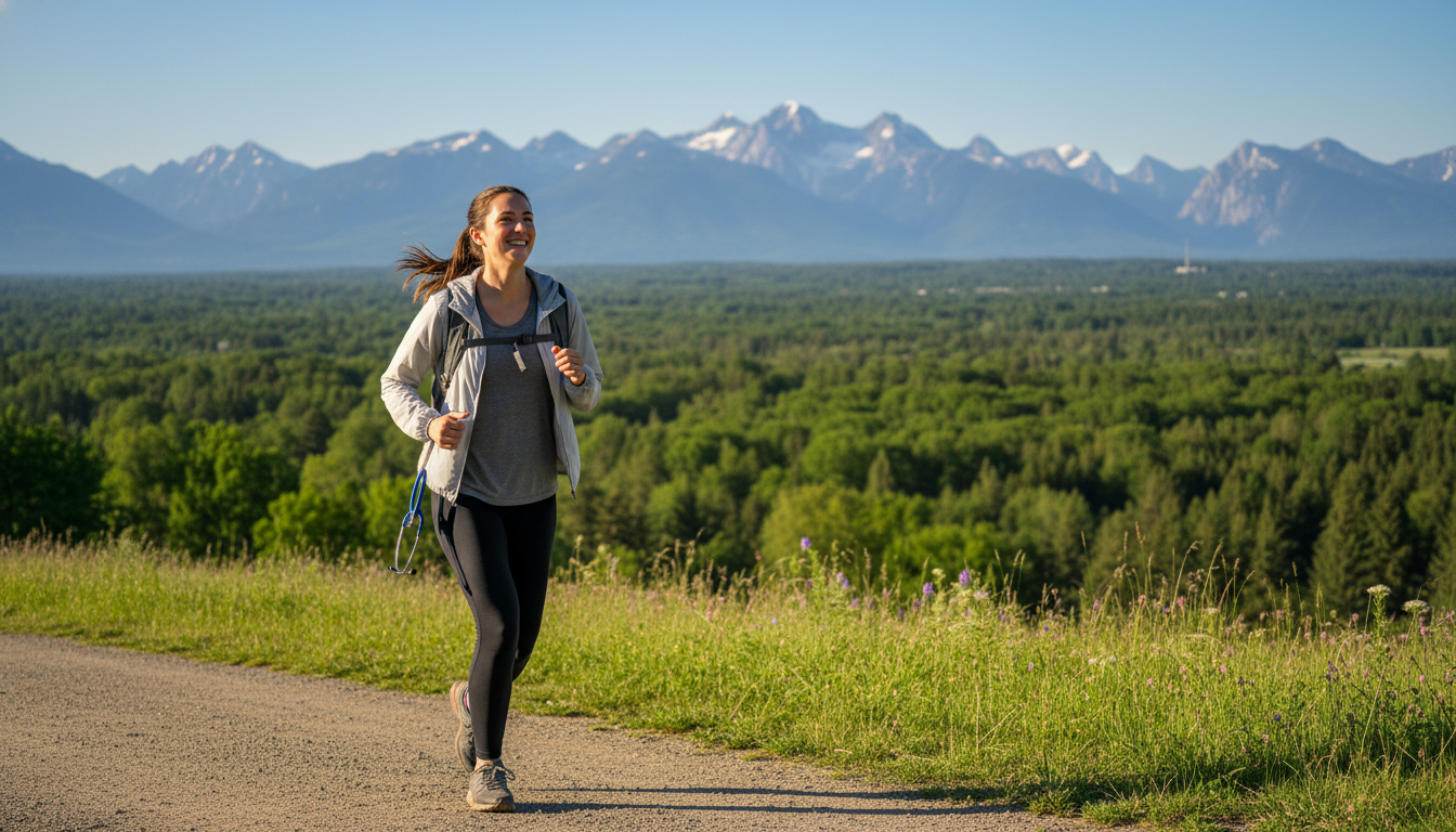 Family medicine resident enjoying time off outdoors Family medicine resident enjoying time off outdoors - family medicine residency for Work-Life Balance Assessment in Family Me