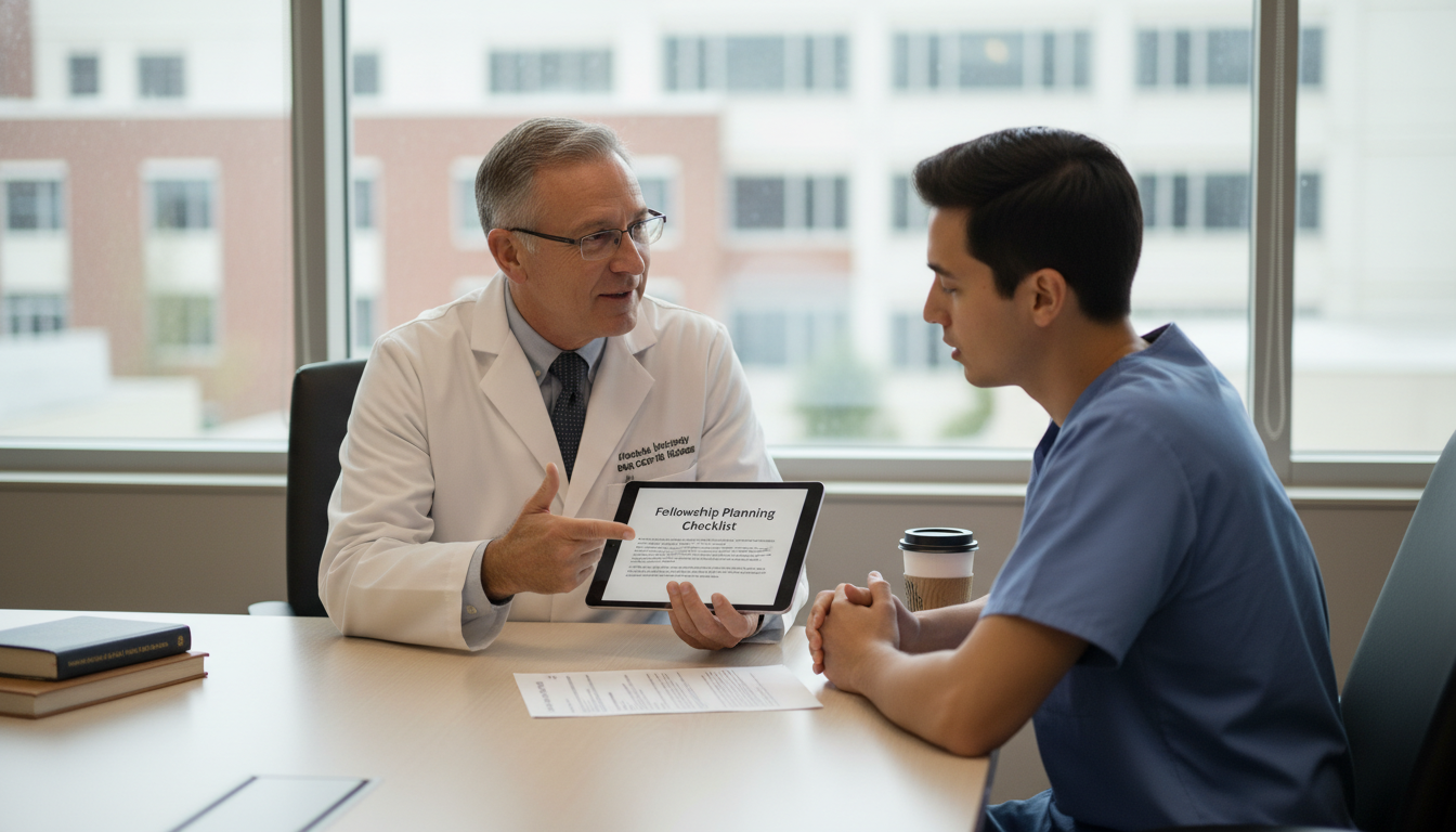 General surgery mentor meeting with resident about fellowship planning General surgery mentor meeting with resident about fellowship planning - general surgery residency for Fellowship Preparation