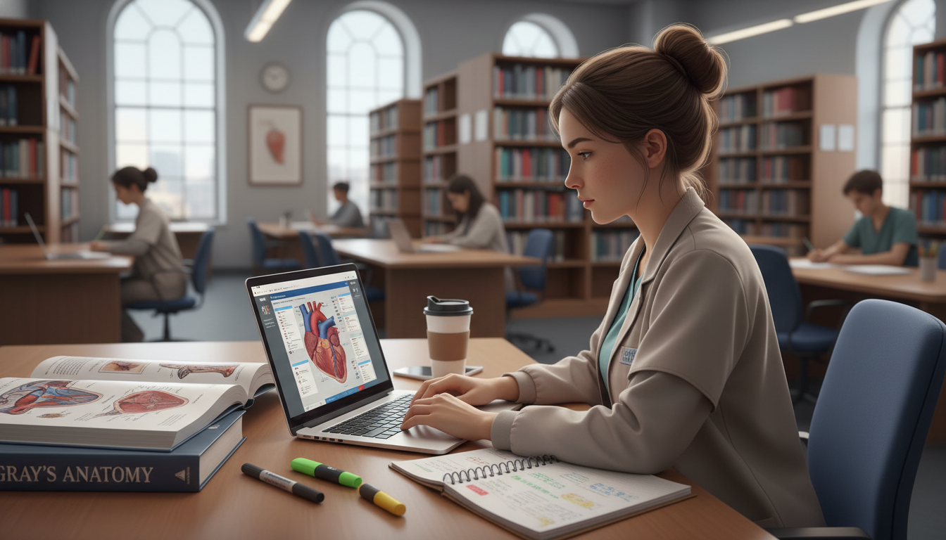 Medical student using spaced repetition and digital tools to study Medical student using spaced repetition and digital tools to study - general surgery residency for Surviving First Year of Me