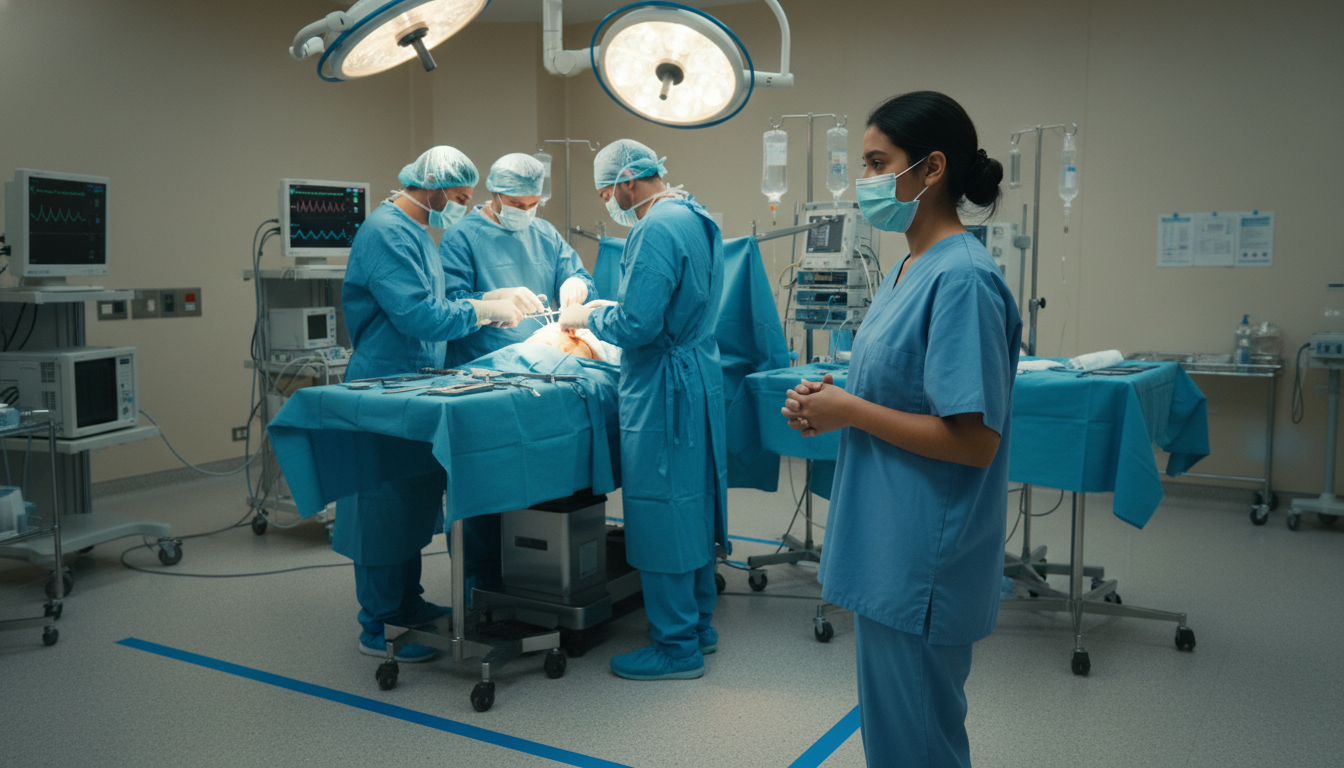 Premed student shadowing in the operating room Premed student shadowing in the operating room - general surgery residency for Pre-Med Preparation in General Surgery: A Comp