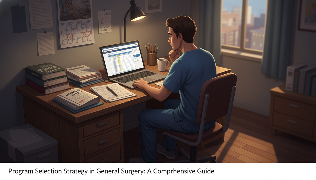 Medical student self-assessing profile for surgery residency applications - general surgery residency for Program Selection S