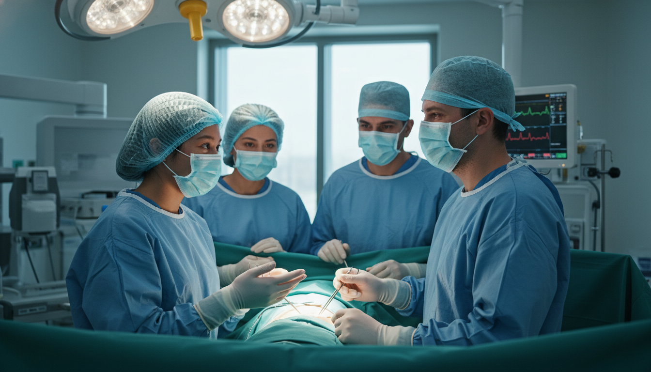 Surgical team collaborating in an operating room Surgical team collaborating in an operating room - general surgery residency for Addressing Red Flags in General Surgery: A C