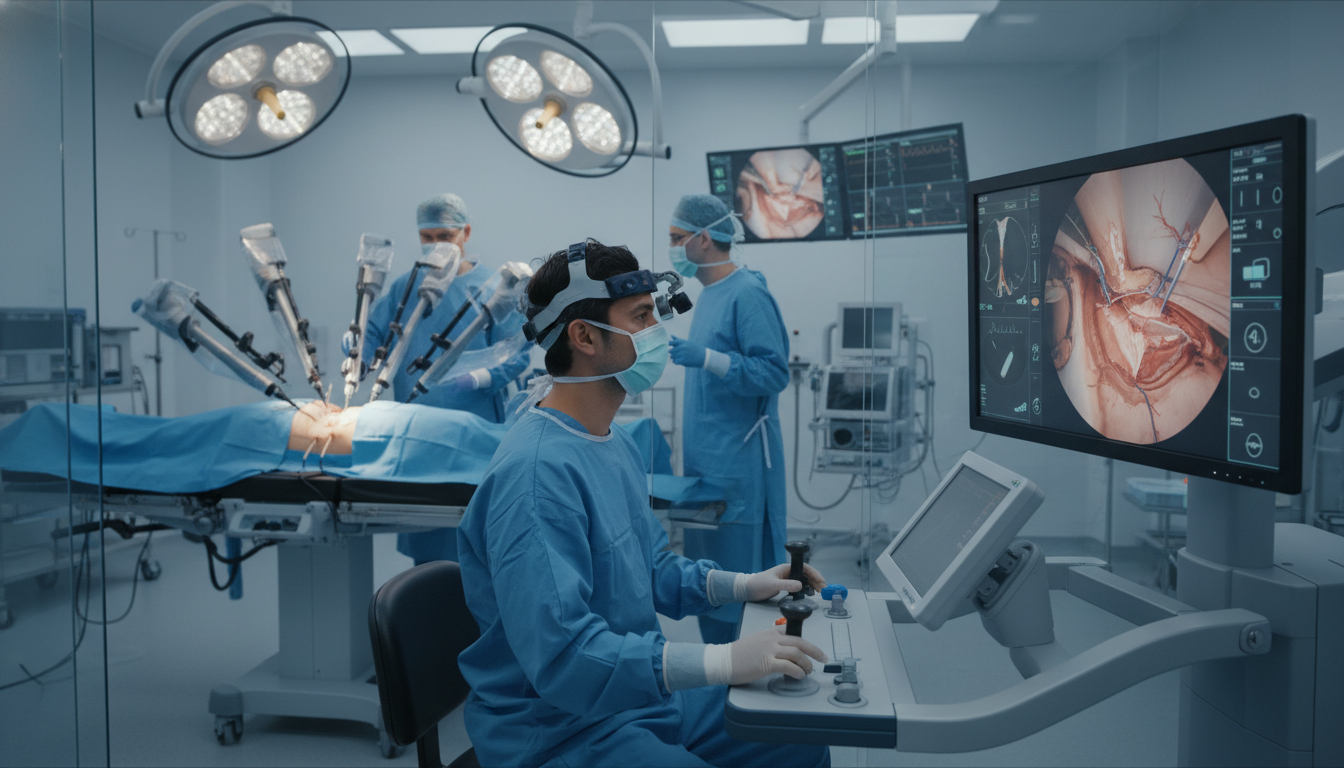 Minimally invasive surgery fellow performing robotic procedure - general surgery residency for Surgical Fellowship Pathways i