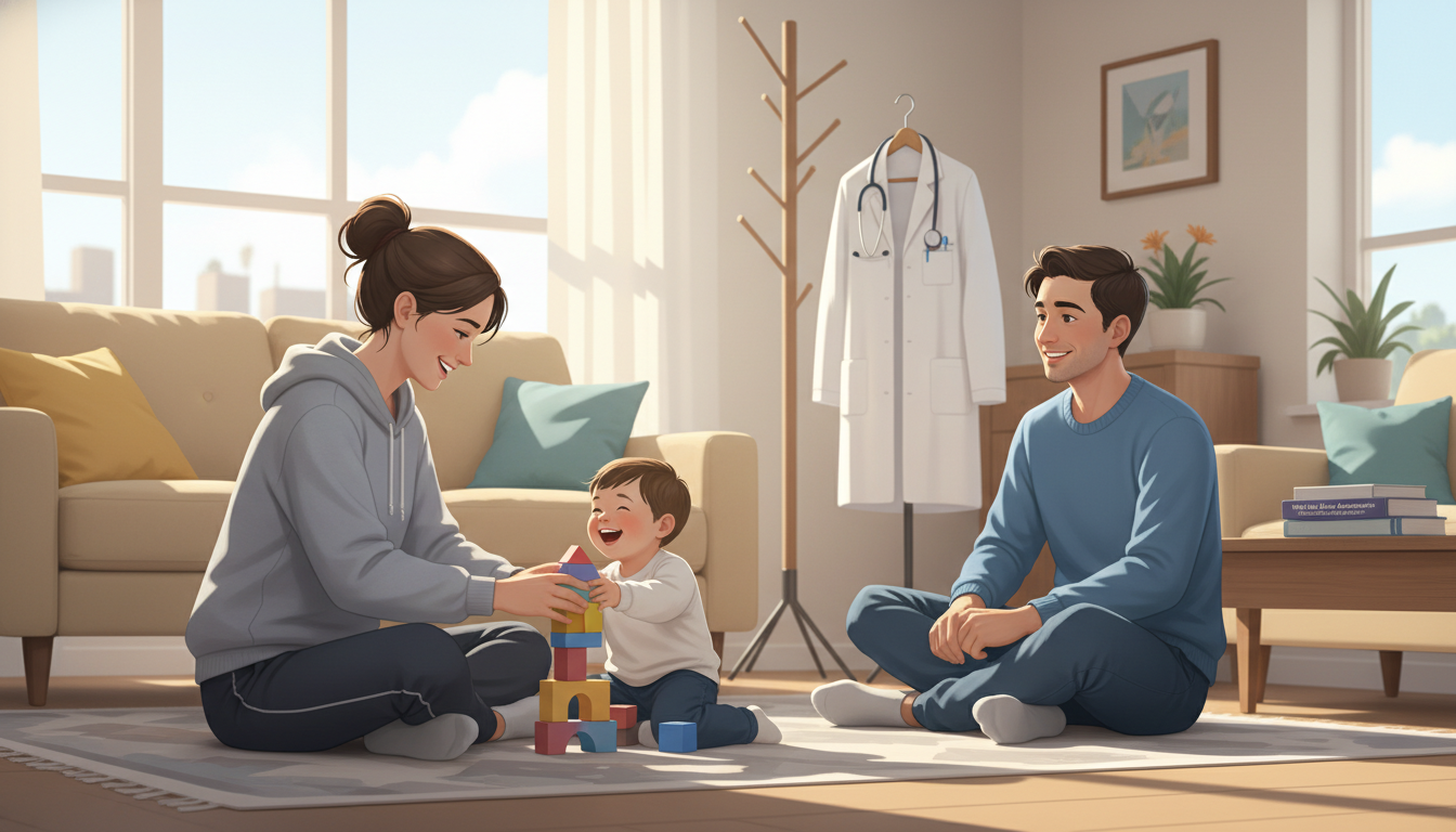 General surgery resident spending time with family on a day off General surgery resident spending time with family on a day off - general surgery residency for Work-Life Balance Assessment