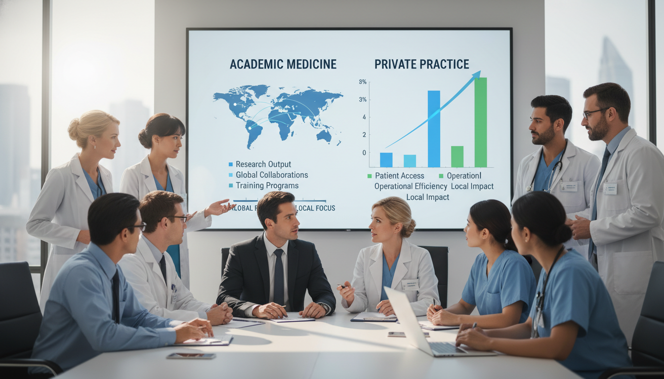 Academic vs Private Practice in Global Health: A Career Guide for Residents