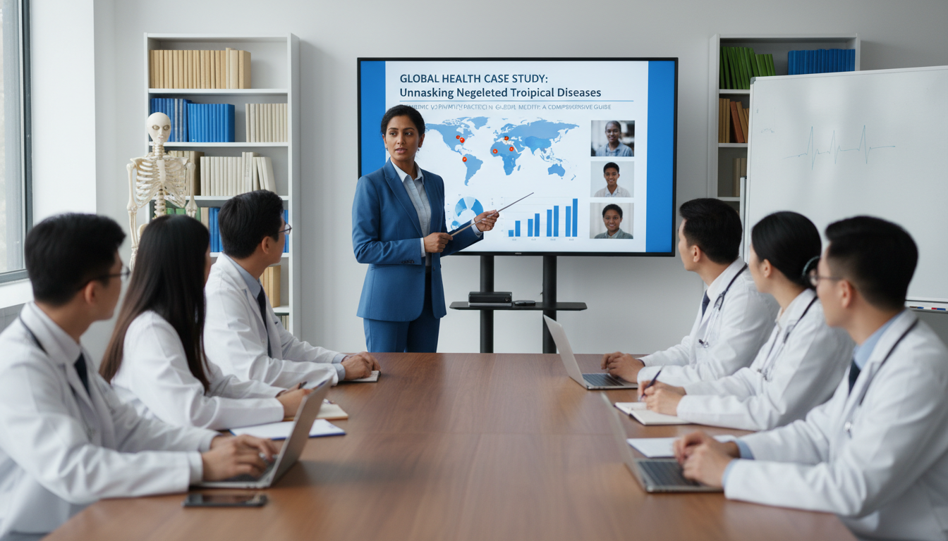 Physician teaching residents about global health in an academic hospital setting Physician teaching residents about global health in an academic hospital setting - global health residency track for Academic