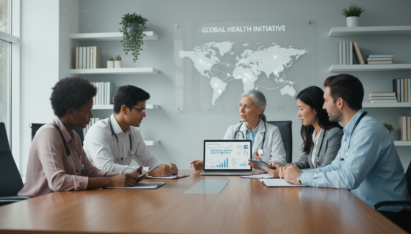 Medical students collaborating on global health research project Medical students collaborating on global health research project - global health residency track for CV Building in Global He