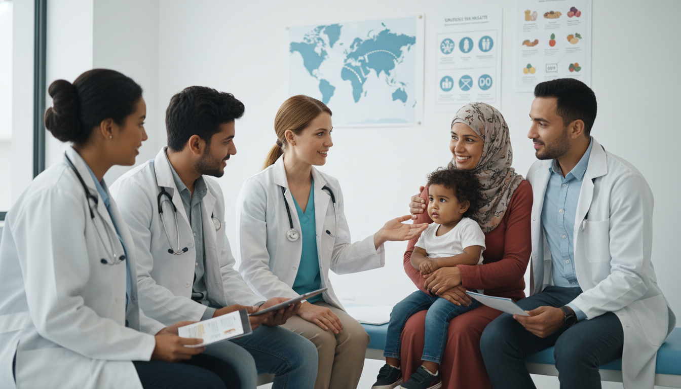 Medical students in global health clinic setting Medical students in global health clinic setting - global health residency track for Surviving First Year of Med School in Gl