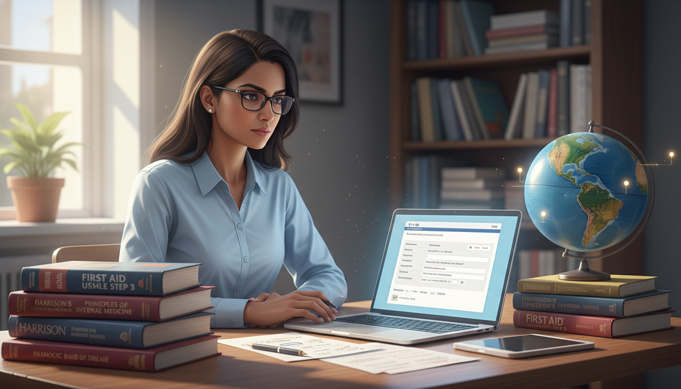 International medical graduate preparing for USMLE and visa paperwork International medical graduate preparing for USMLE and visa paperwork - global health residency track for H-1B Sponsorship Pr