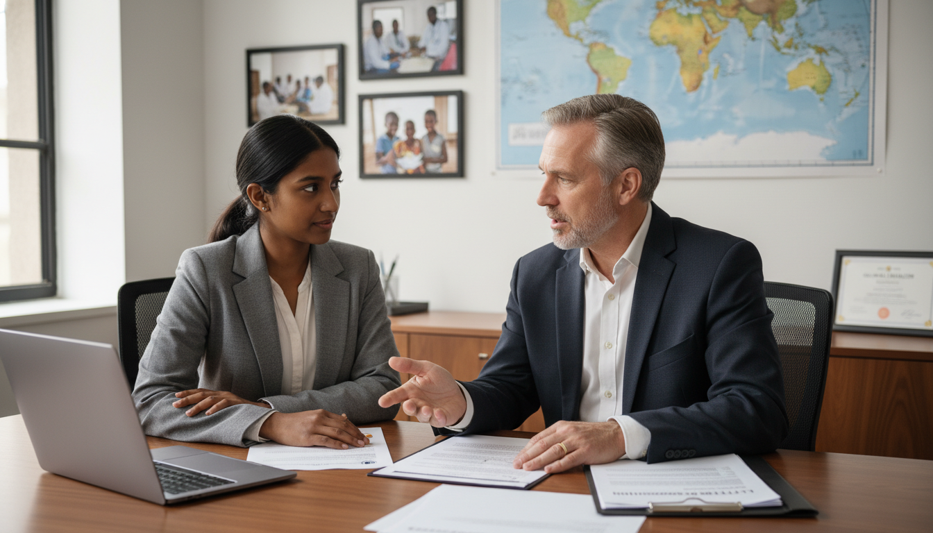 Student meeting with global health mentor about residency applications Student meeting with global health mentor about residency applications - global health residency track for Letters of Recomme