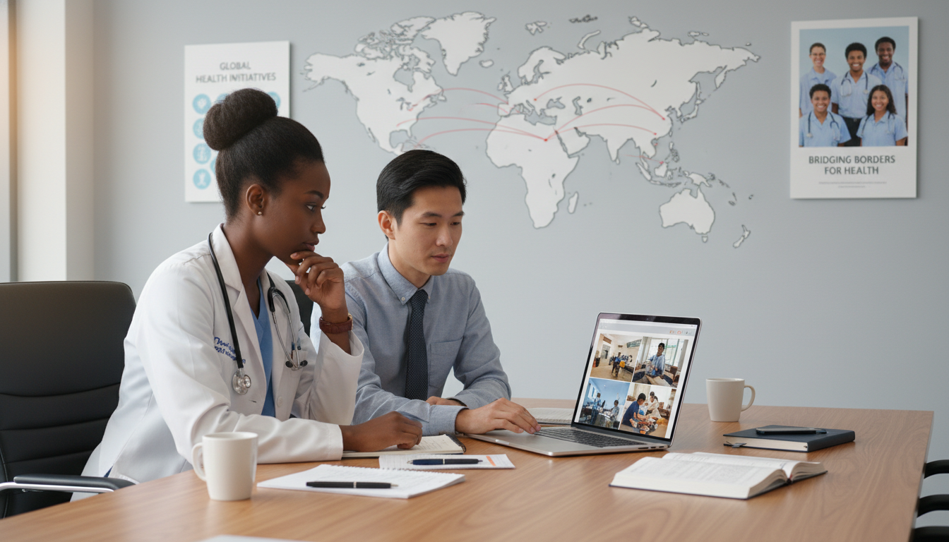 Resident and medical student discussing global health shadowing reflections Resident and medical student discussing global health shadowing reflections - global health residency track for Medical Shado