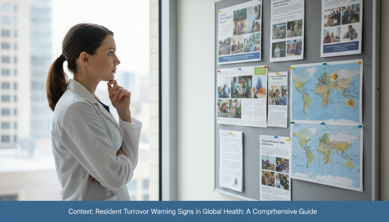 Medical resident contemplating program choice Medical resident contemplating program choice - global health residency track for Resident Turnover Warning Signs in Global H