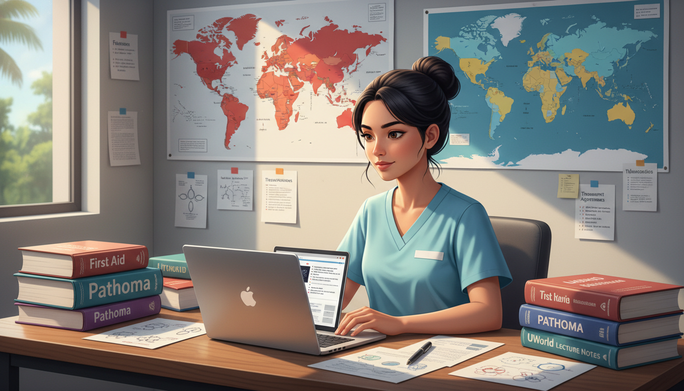 Global health medical student integrating USMLE Step 1 prep with infectious disease learning - global health residency track