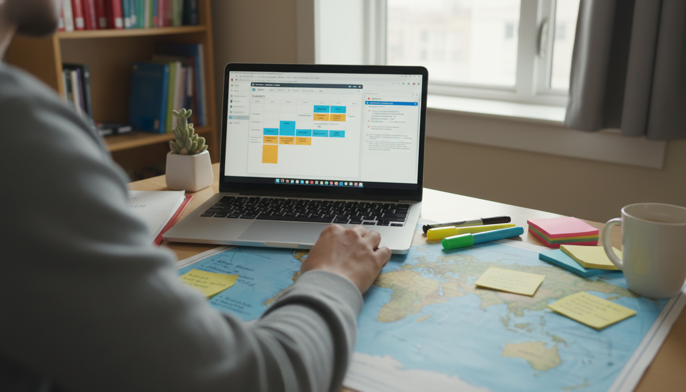 Medical student planning USMLE Step 2 CK study schedule with global health overlay - global health residency track for USMLE