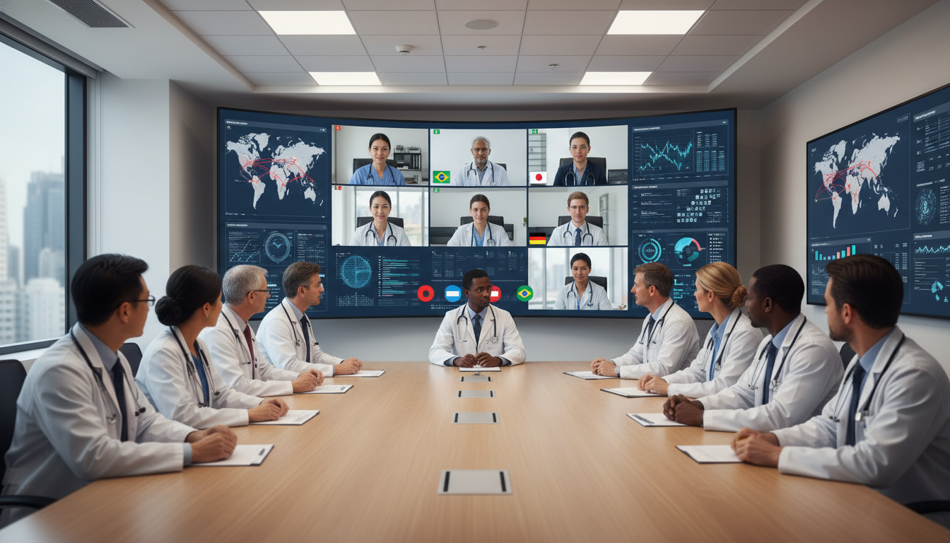 Global health telemedicine team collaborating - global health residency track for Telemedicine Career Opportunities in Global