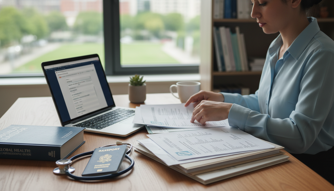 International medical graduate preparing residency visa documents International medical graduate preparing residency visa documents - global health residency track for Visa Navigation for Res