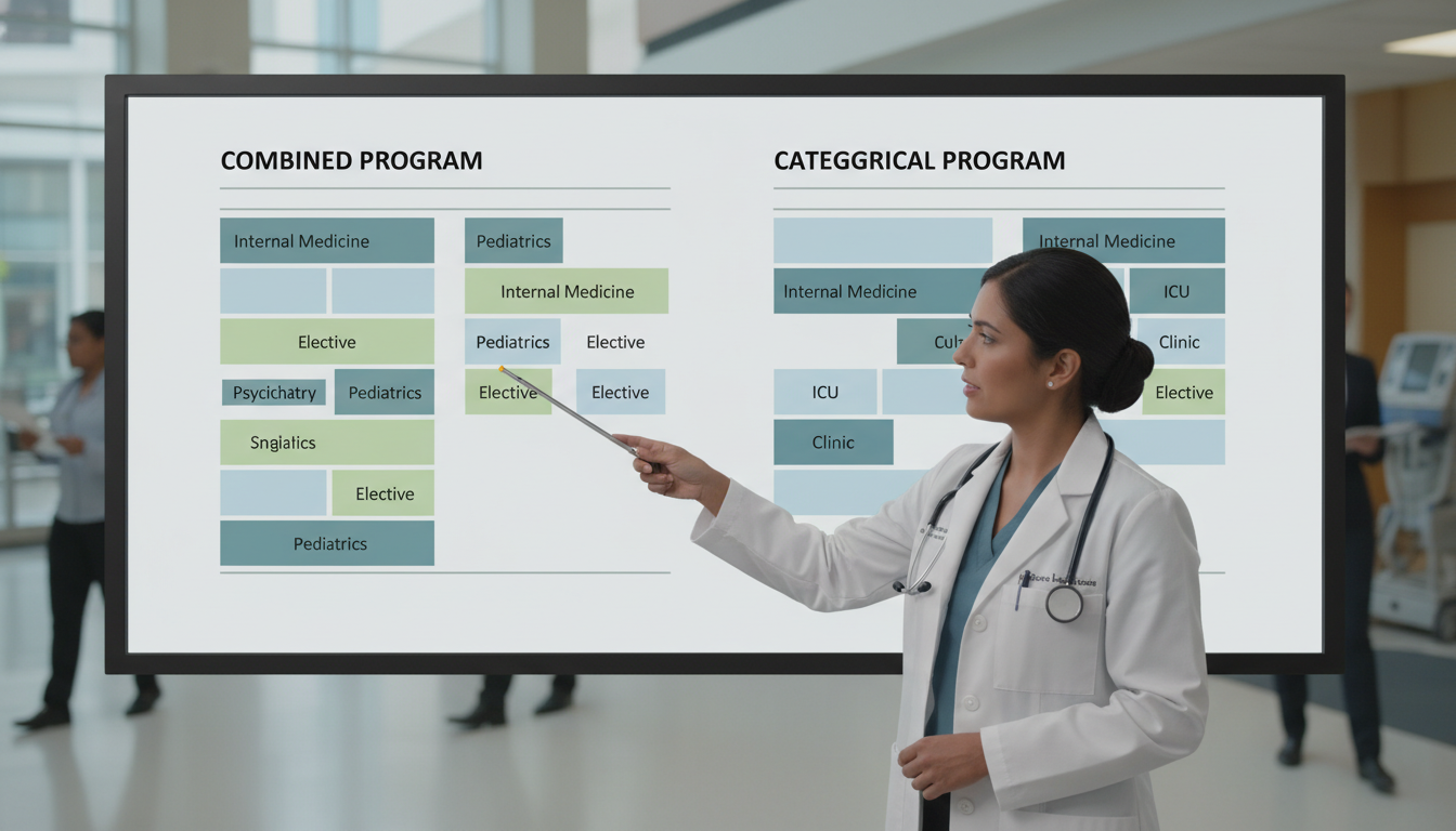 Sample rotation schedules comparing categorical and combined internal medicine pathways Sample rotation schedules comparing categorical and combined internal medicine pathways - internal medicine residency for Com