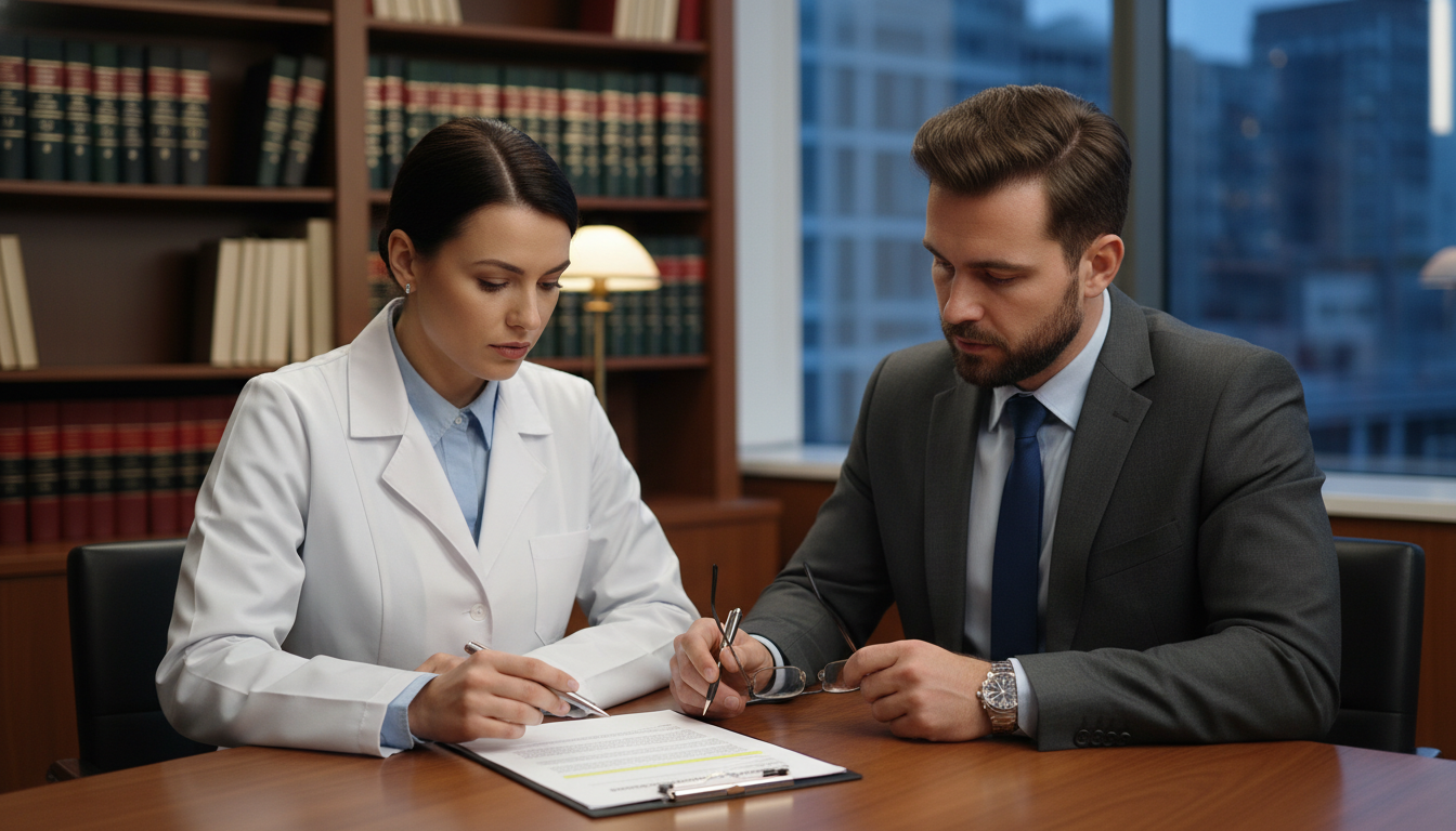 Internal medicine physician meeting with a healthcare attorney for contract review Internal medicine physician meeting with a healthcare attorney for contract review - internal medicine residency for Physicia