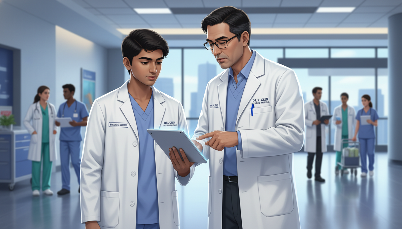 Medical student shadowing an internal medicine physician on the wards Medical student shadowing an internal medicine physician on the wards - internal medicine residency for Surviving First Year
