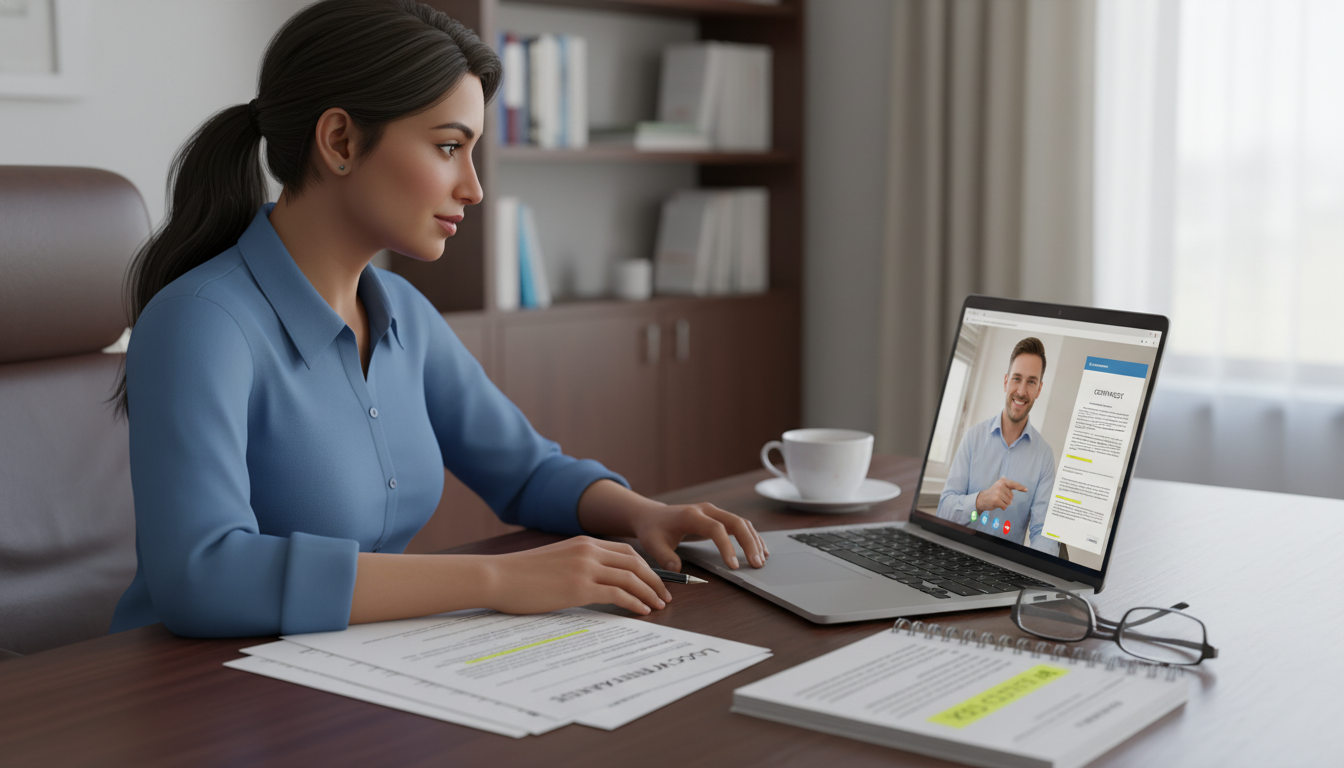 Internal medicine physician reviewing locum tenens contract details - internal medicine residency for Locum Tenens Opportunit