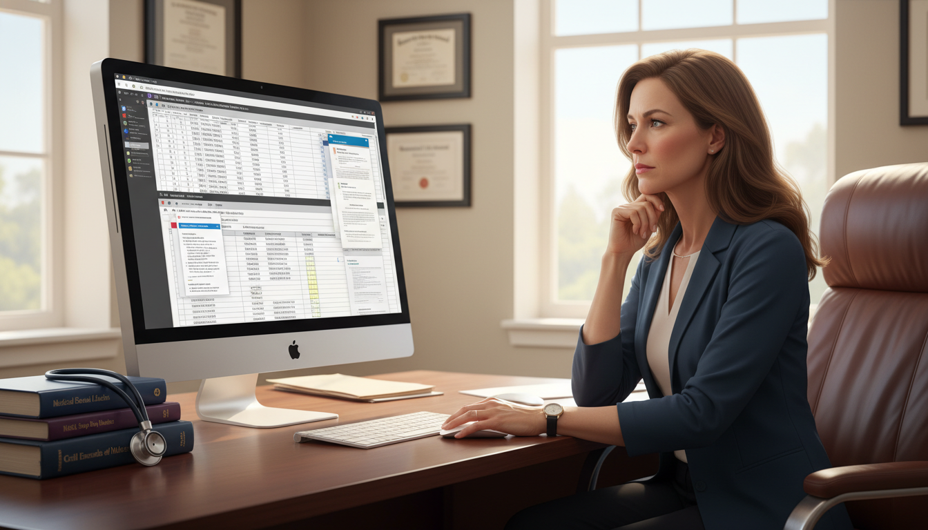 Residency program director reviewing ERAS applications - internal medicine residency for Low Step Score Strategies in Interna