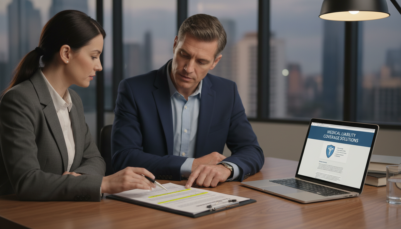 Internal medicine physician reviewing malpractice insurance during contract negotiation Internal medicine physician reviewing malpractice insurance during contract negotiation - internal medicine residency for Mal