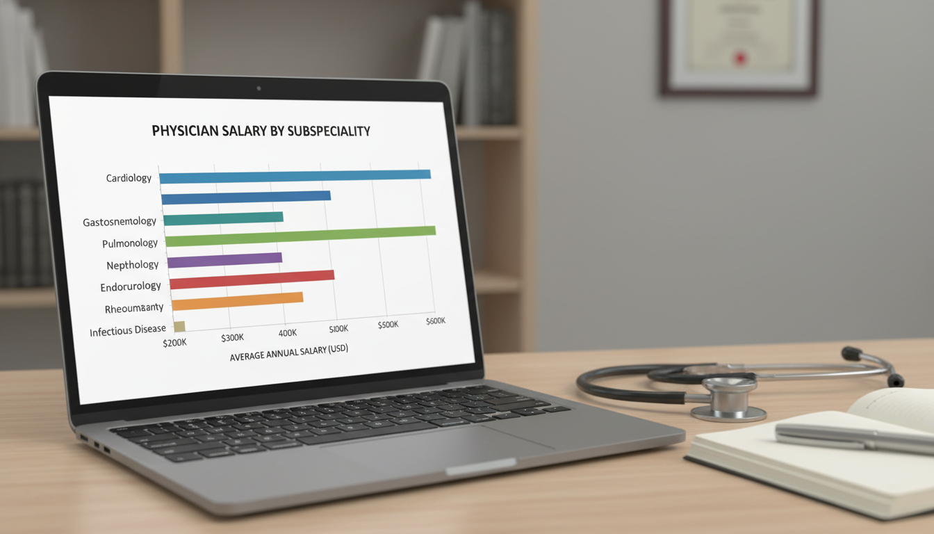 Comparison chart of internal medicine subspecialty salaries Comparison chart of internal medicine subspecialty salaries - internal medicine residency for Physician Salary by Specialty i