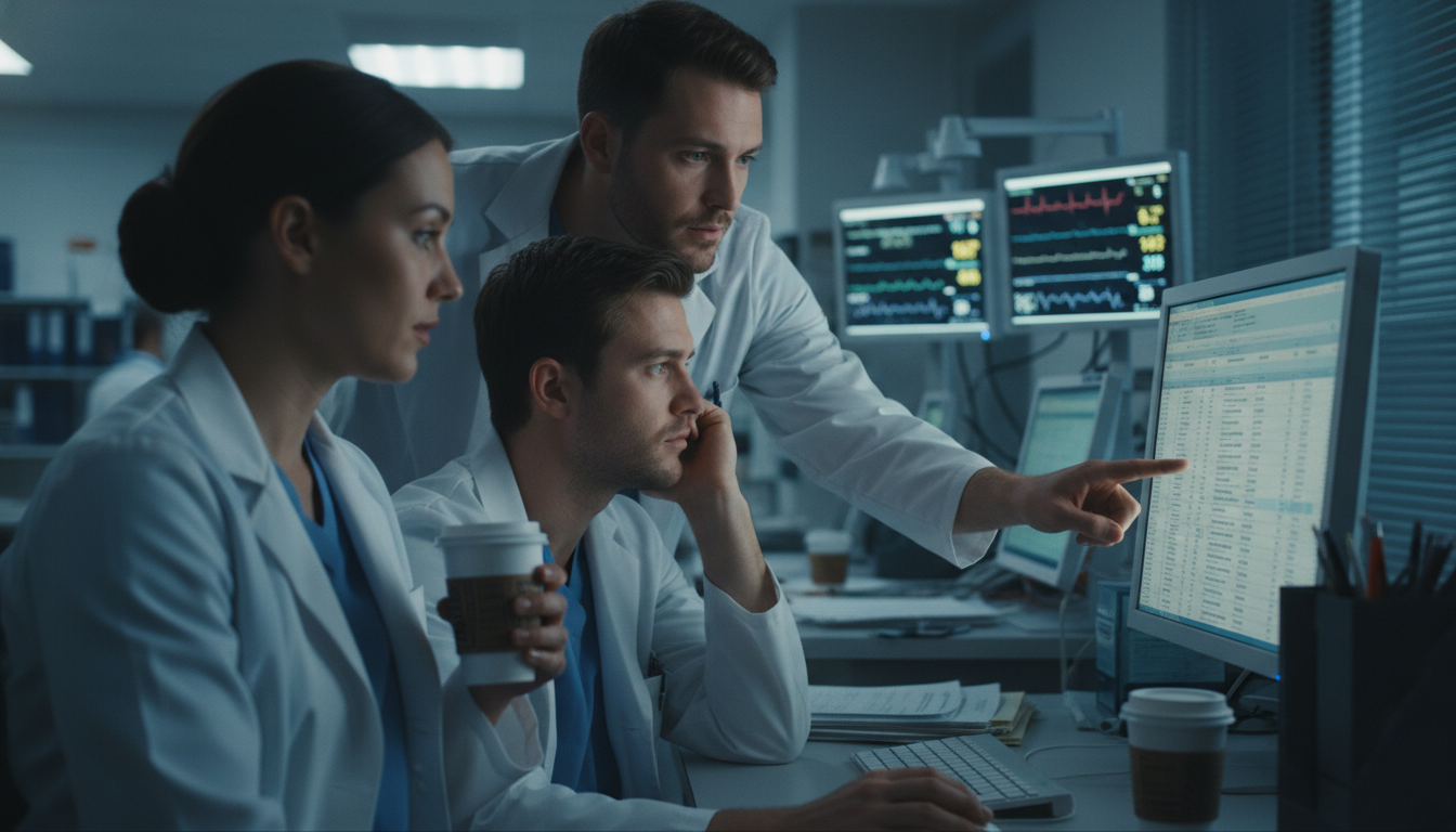 Internal medicine residents reviewing heavy patient lists Internal medicine residents reviewing heavy patient lists - internal medicine residency for Resident Turnover Warning Signs i