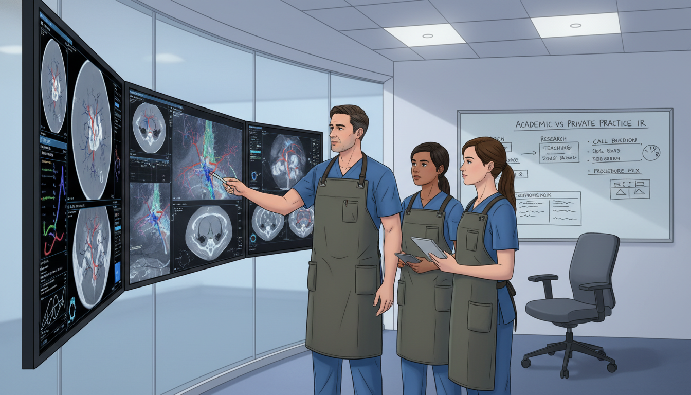 Interventional Radiology Residency: Choosing Academic vs Private Practice