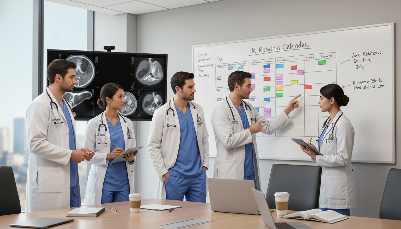 Interventional radiology team planning schedule and rotations Interventional radiology team planning schedule and rotations - interventional radiology residency for Away Rotation Strategy