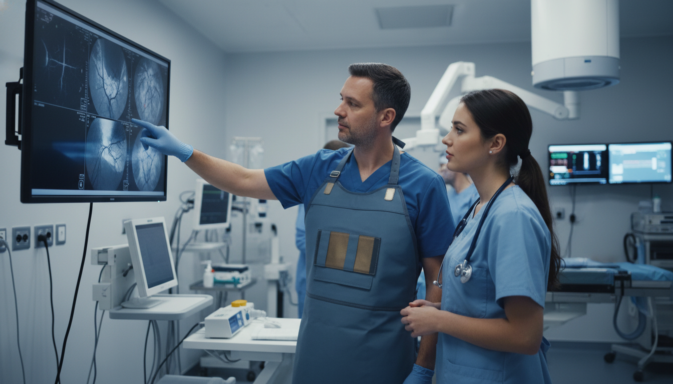 Medical student observing an interventional radiology procedure - interventional radiology residency for Choosing a Medical S