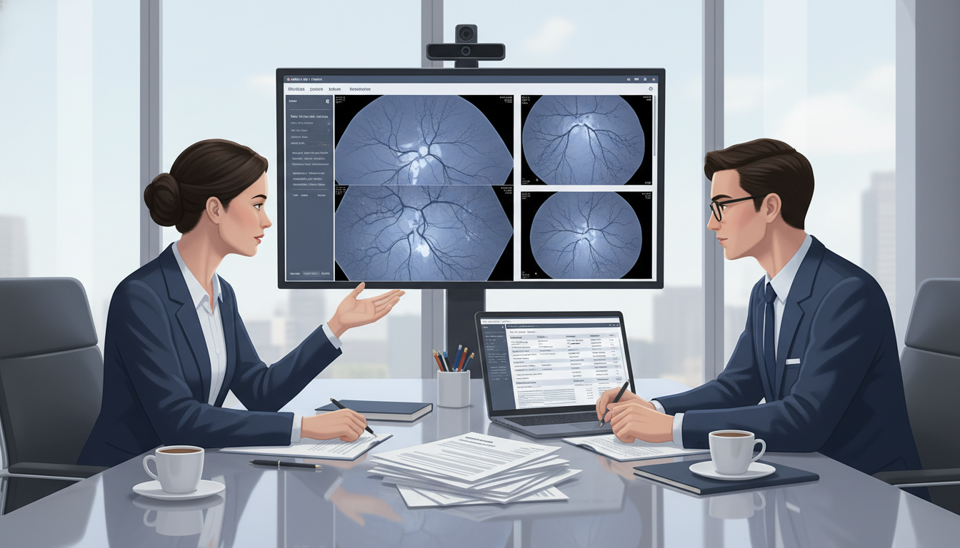 Interventional radiology faculty and resident reviewing a CV during residency application season Interventional radiology faculty and resident reviewing a CV during residency application season - interventional radiology r