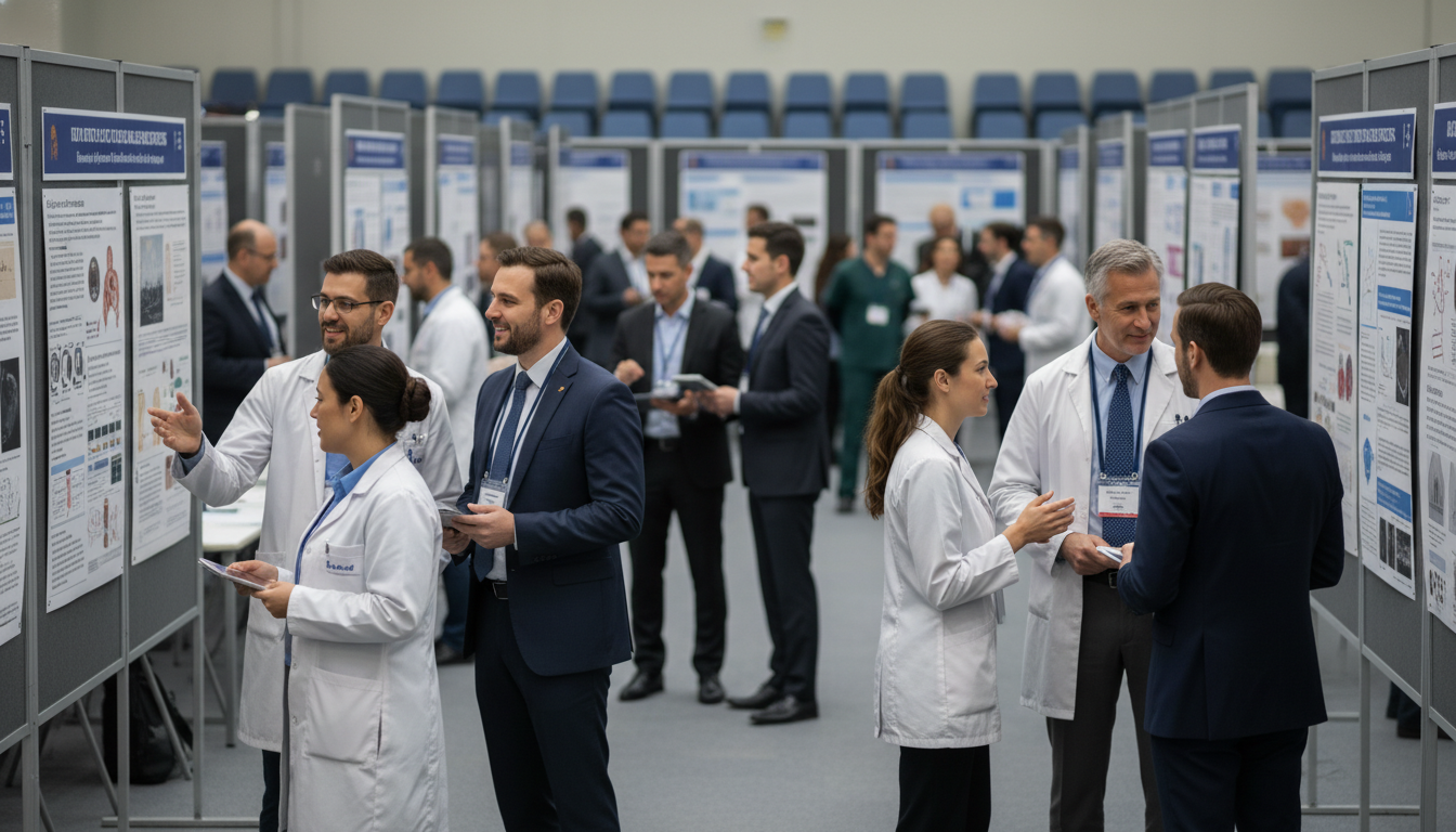 Residents and faculty networking at an interventional radiology conference Residents and faculty networking at an interventional radiology conference - interventional radiology residency for Networkin