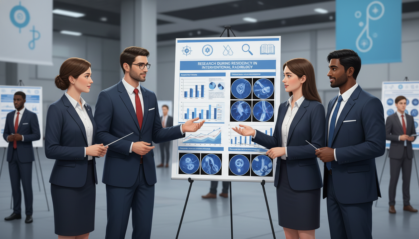 Interventional radiology residents presenting research at a national conference Interventional radiology residents presenting research at a national conference - interventional radiology residency for Rese