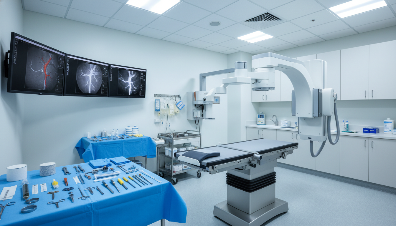 Interventional radiology outpatient procedure room with modern equipment Interventional radiology outpatient procedure room with modern equipment - interventional radiology residency for Starting a