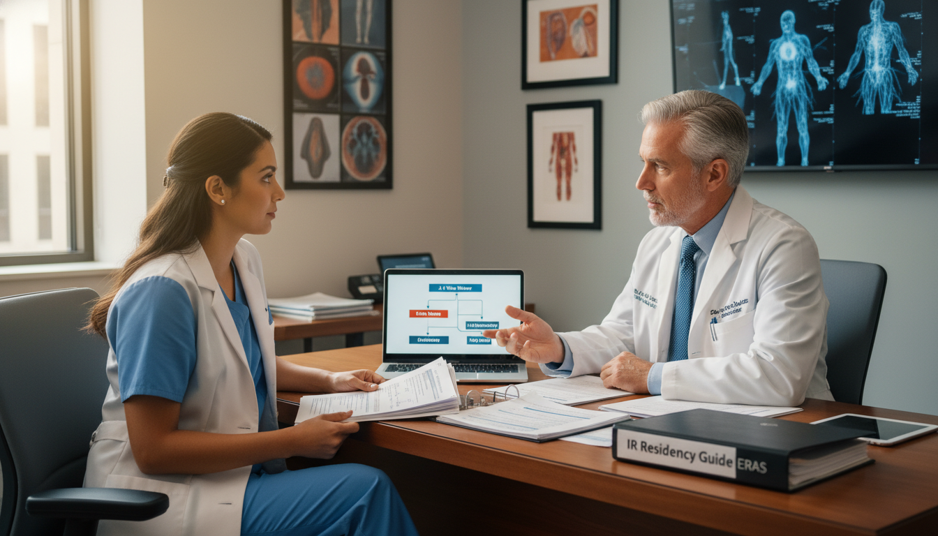 Interventional radiology faculty mentoring an IMG resident about visas and career planning Interventional radiology faculty mentoring an IMG resident about visas and career planning - interventional radiology residen