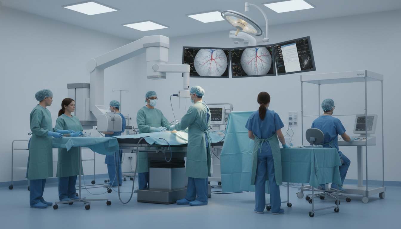 Interventional Radiology Team Working in Angiography Suite Interventional Radiology Team Working in Angiography Suite - interventional radiology residency for Work-Life Balance Assessm