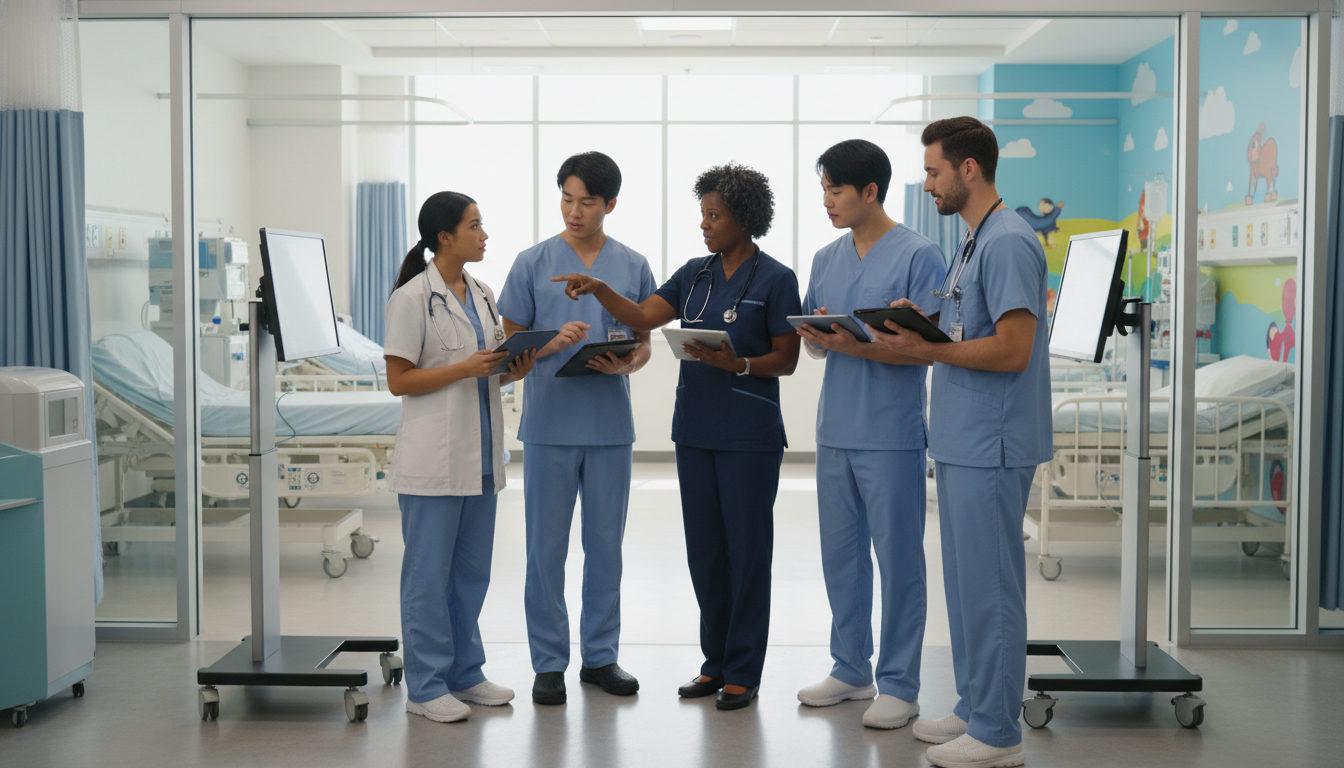 Med-Peds team rounding on adult and pediatric patients Med-Peds team rounding on adult and pediatric patients - med peds residency for Away Rotation Strategy in Medicine-Pediatrics