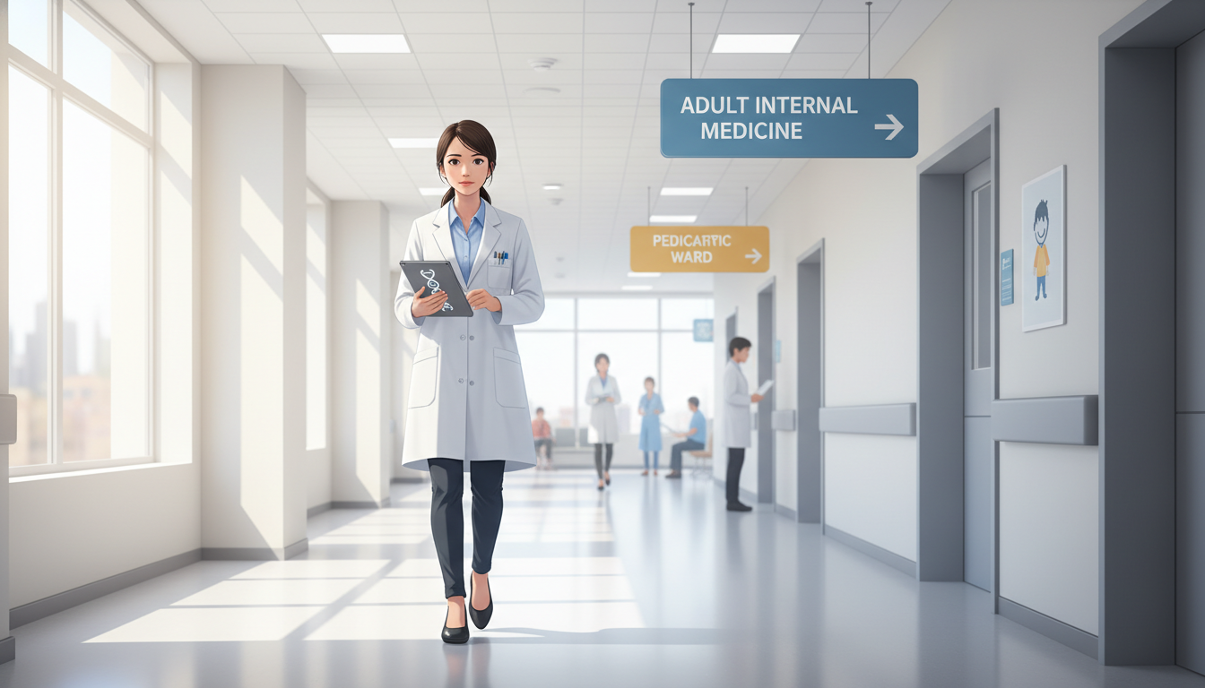 Med-Peds resident rotating between internal medicine and pediatrics units - med peds residency for Combined vs Categorical Pr