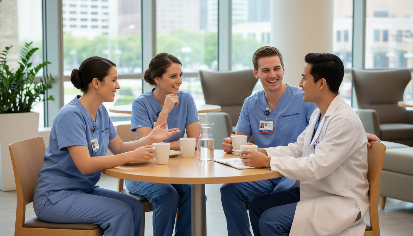 Medicine pediatrics residents speaking candidly with an applicant - med peds residency for Identifying Malignant Programs in