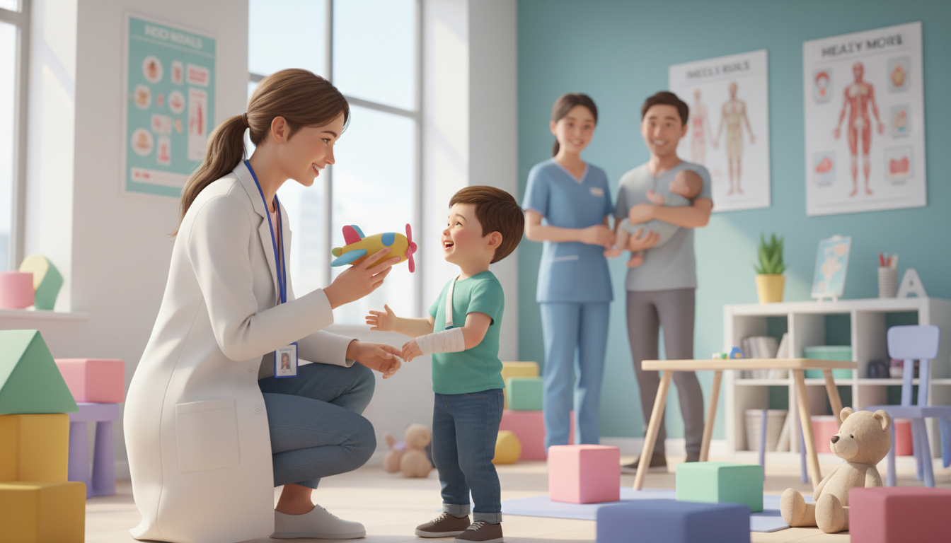 Premed student volunteering in a children’s clinic Premed student volunteering in a children’s clinic - med peds residency for Pre-Med Preparation in Medicine-Pediatrics: A Com